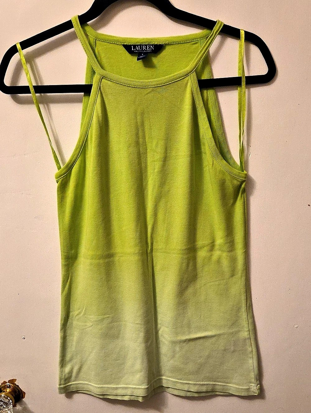 Lauren Ralph Lauren Tank Top in Green Large